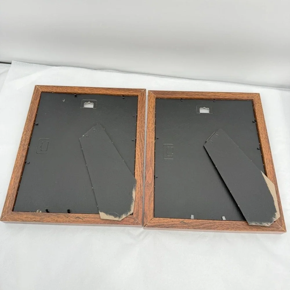 Wooden Picture Frame SET of 2 Faux Wood Scrollwork Traditional Decor 8x10